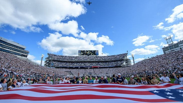 Community advised of military flyover before Penn State-Iowa game