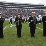 Penn State Blue Band alumni on active duty returned to Beaver Stadium to perform with the band for Military Appreciation Day, Nov. 15, 2014.
