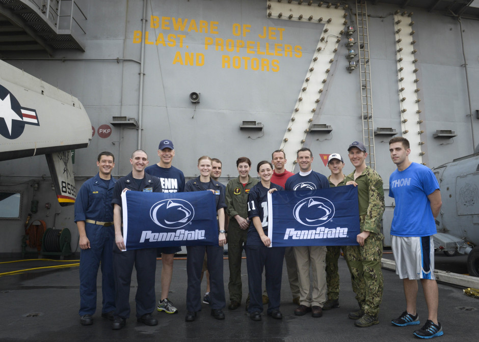 Penn State alumni stationed on the USS Theodore Roosevelt
